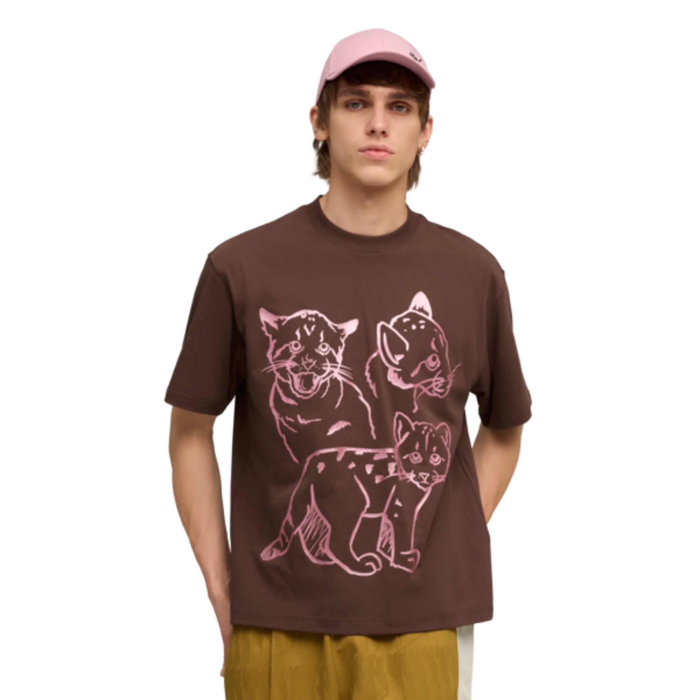 Puma T-Shirt Graphic Itty Bitty Brown